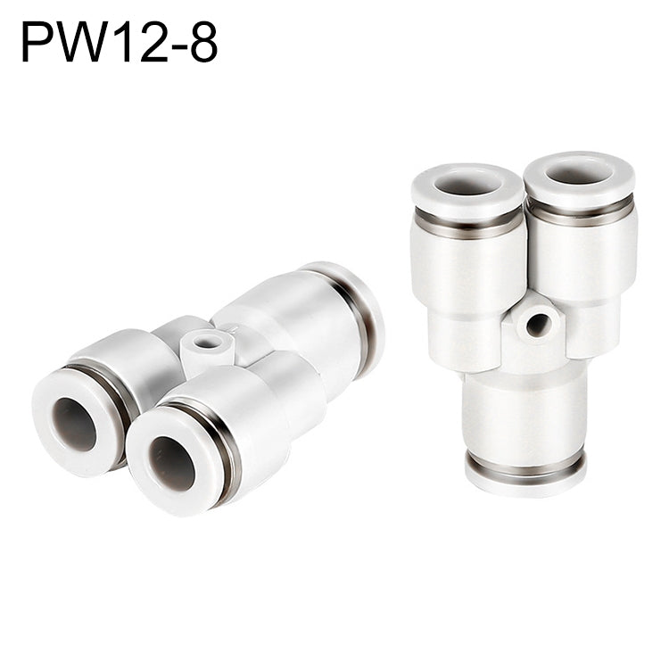PW6-4 LAIZE 2pcsPW Y-type Tee Reducing Pneumatic Quick Fitting Connector