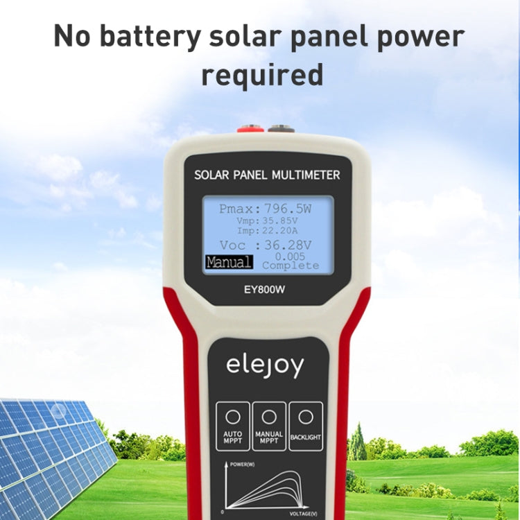 800W Solar Panel Power Supply Multimeter
