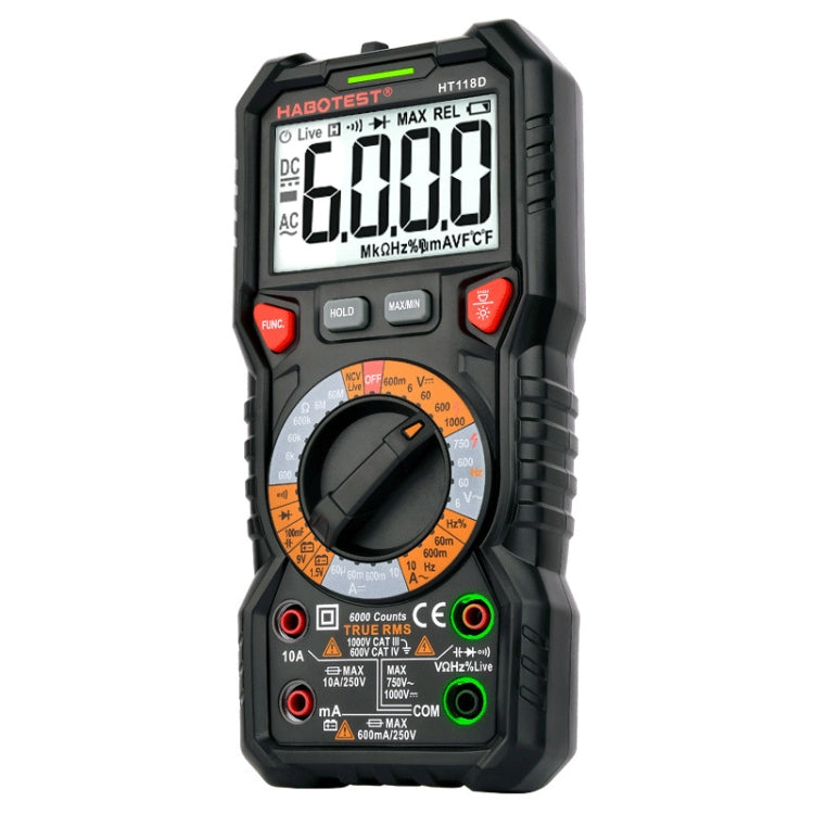 HABOTEST HT118D Portable High-precision Manual Digital Multimeter