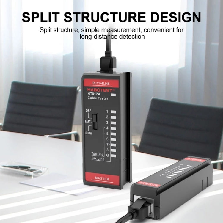 HABOTEST HT812A 2 in 1 Telephone Line Network Line Tester