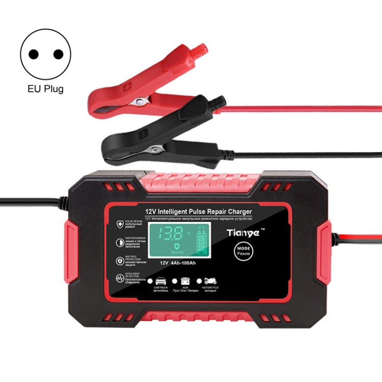 Motorcycle / Car Battery Smart Charger with LCD Creen, UK Plug, US Plug, AU Plug, EU Plug