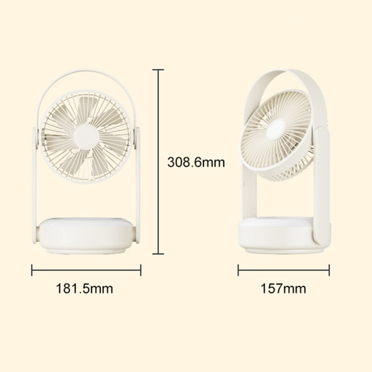 WT-F62 Outdoor Portable USB Charging Air Cooling Fan with LED Night Lamp