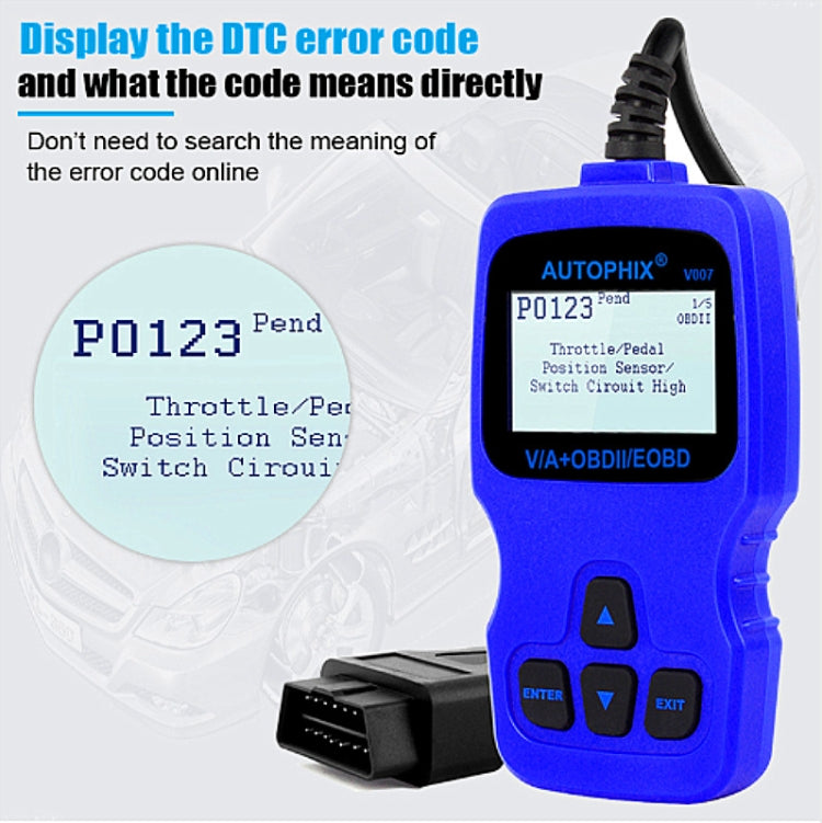 Autophix V007 Car OBD II Scanner Fault Analyzer