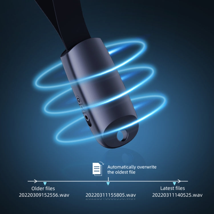 JNN S26 Smart Digital Noise Canceling Voice Recorder with Lanyard