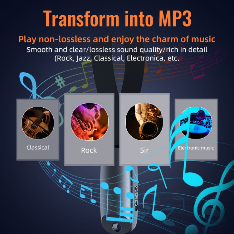 JNN S26 Smart Digital Noise Canceling Voice Recorder with Lanyard