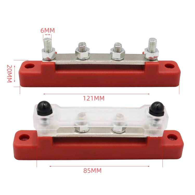 CP-3116-01 150A 12-48V RV Yacht Single-row 2-way Busbar