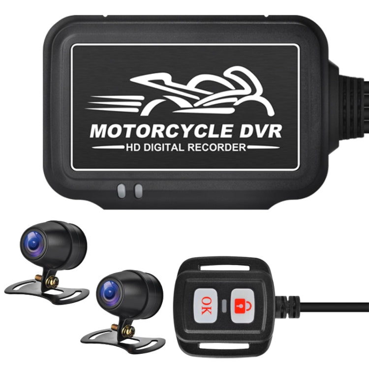SE3 Dual AHD 1080P Waterproof HD Motorcycle DVR, Support TF Card / Cycling Video / Parking Monitoring