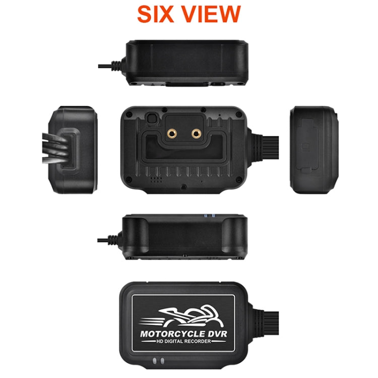 SE3 Dual AHD 1080P Waterproof HD Motorcycle DVR, Support TF Card / Cycling Video / Parking Monitoring