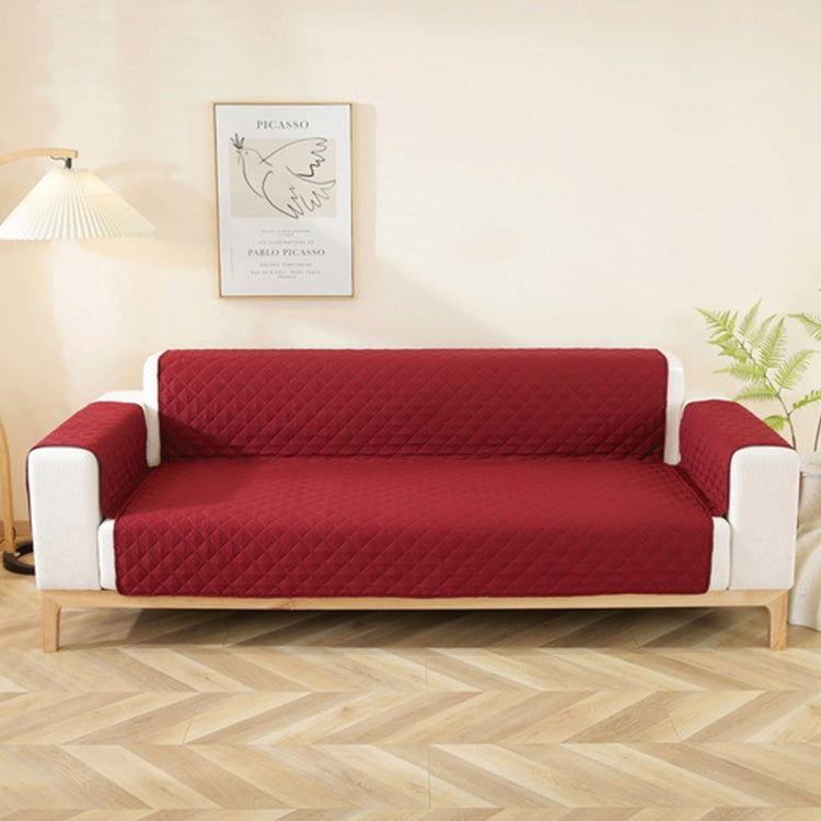 Double-sided Waterproof Pet Cushion Diamond Pattern Sofa Cover