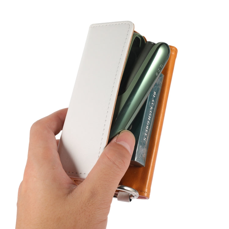 Portable Contrasting Color Electronic Cigarette Storage Bag with Hanging Loop