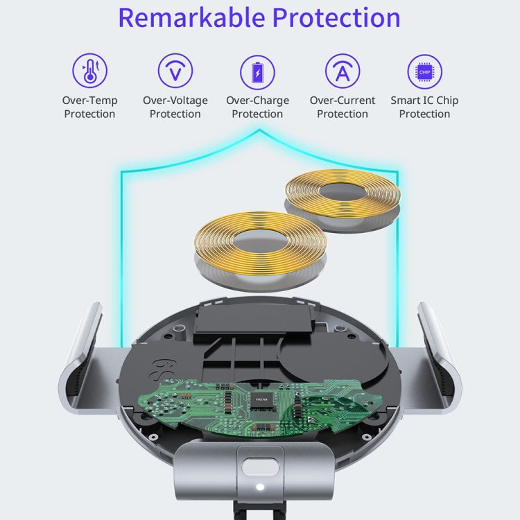 Dual Coil Car Phone Holder Wireless Charger