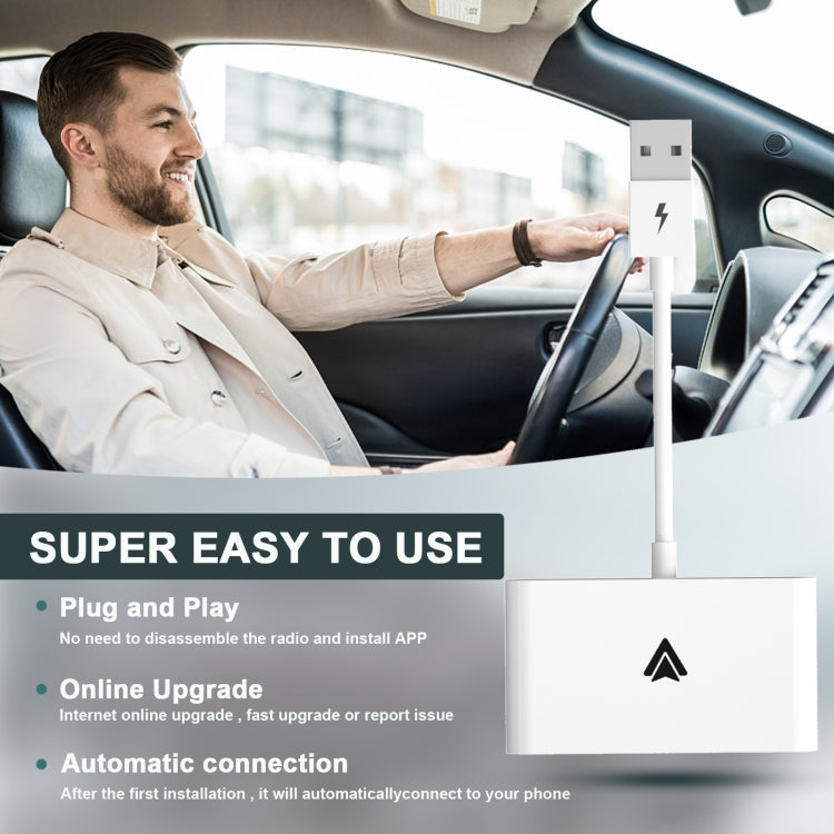 THT-020-2+ USB + USB-C / Type-C Wired to Wireless Carplay Adapter for Android Smartphone