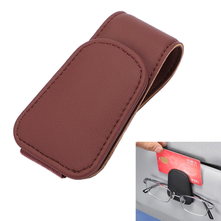 Car Sun Visor Glasses Holder Multifunctional Card Clip Storage Rack
