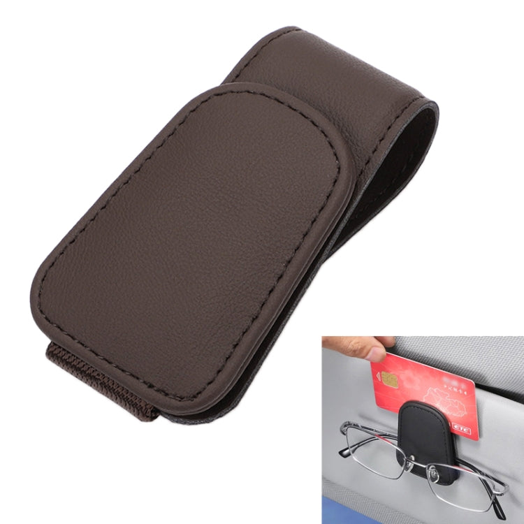 Car Sun Visor Glasses Holder Multifunctional Card Clip Storage Rack