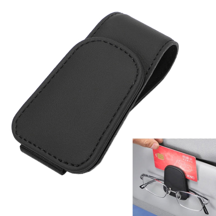 Car Sun Visor Glasses Holder Multifunctional Card Clip Storage Rack