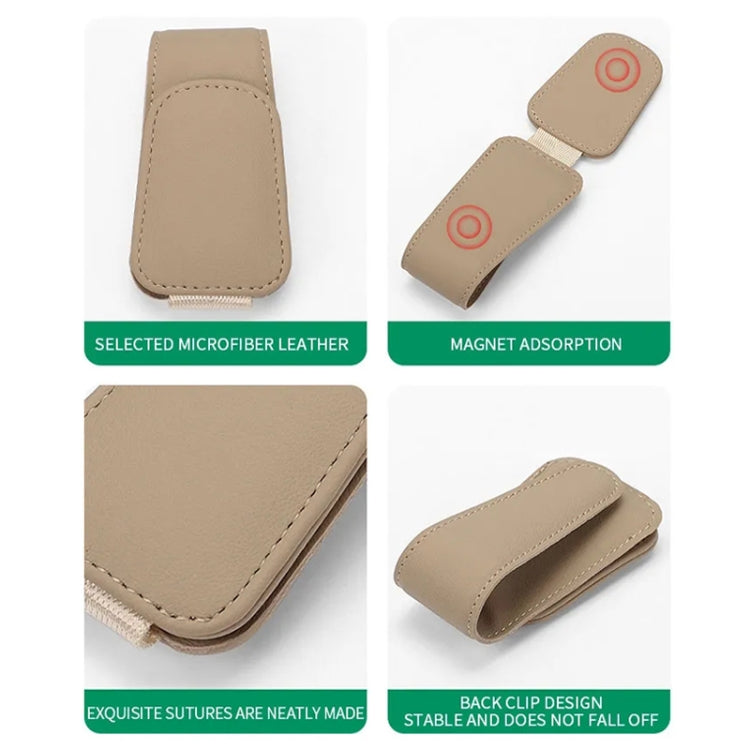 Car Sun Visor Glasses Holder Multifunctional Card Clip Storage Rack