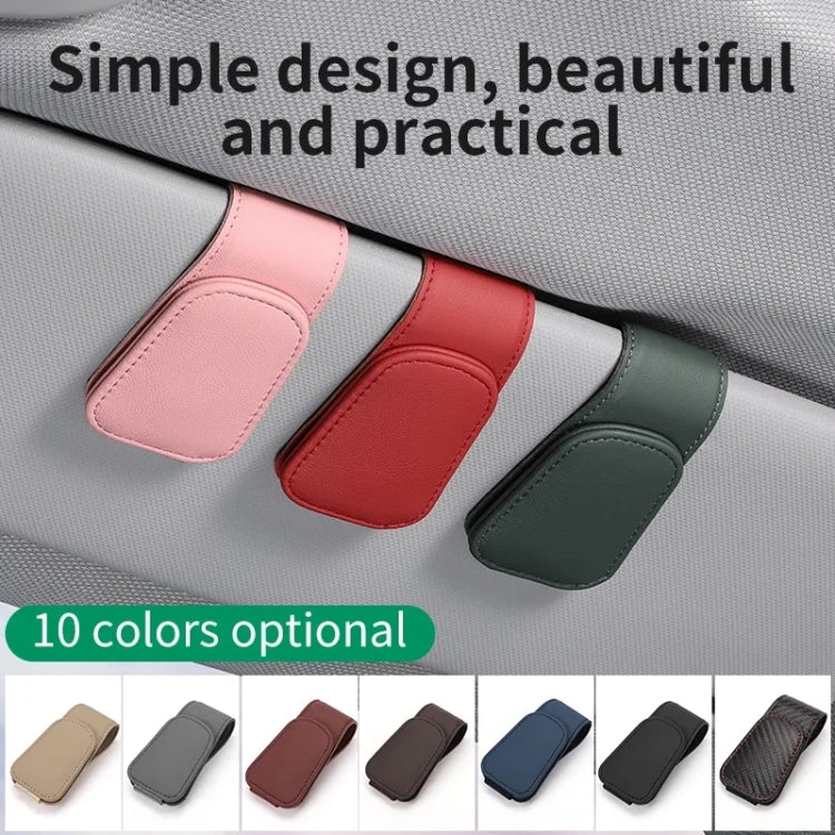 Car Sun Visor Glasses Holder Multifunctional Card Clip Storage Rack