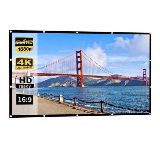 Simple Folding Thin Polyester Projector Film Curtain, 30 inch 16:9, 150 inch 4:3, 150 inch 16:9, 180 inch 16:9, 200 inch 16:9