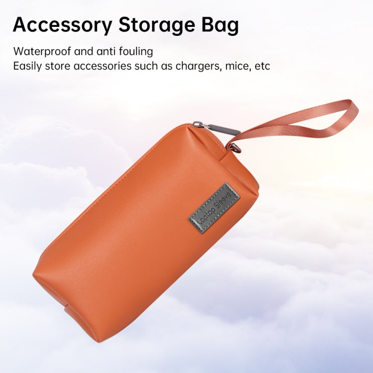 Waterproof PU Leather Laptop Accessory Bag