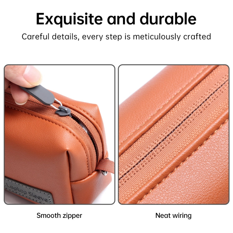 Waterproof PU Leather Laptop Accessory Bag