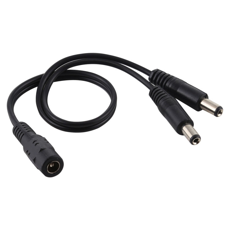 5.5 x 2.1mm 1 to 2 Female to Male Plug DC Power Splitter Adapter Power Cable, Cable Length: 30cm