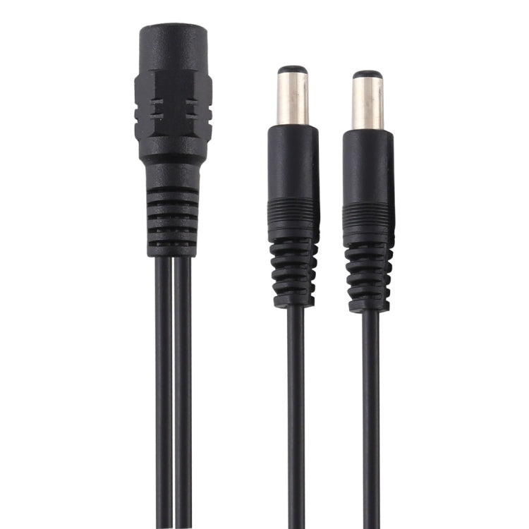 5.5 x 2.1mm 1 to 2 Female to Male Plug DC Power Splitter Adapter Power Cable, Cable Length: 30cm