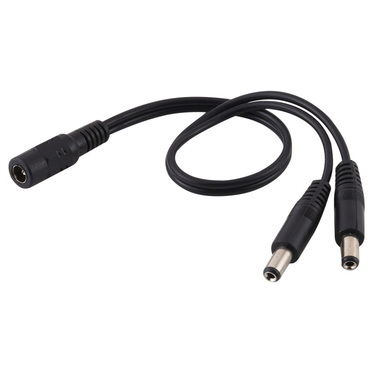 5.5 x 2.1mm 1 to 2 Female to Male Plug DC Power Splitter Adapter Power Cable, Cable Length: 30cm