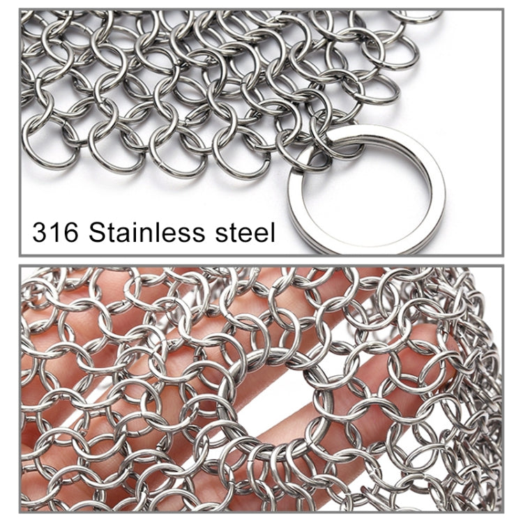 Stainless Steel Round Iron Cleaner Pot Brush Scrubber Home Cookware Kitchen Cleaning Tool