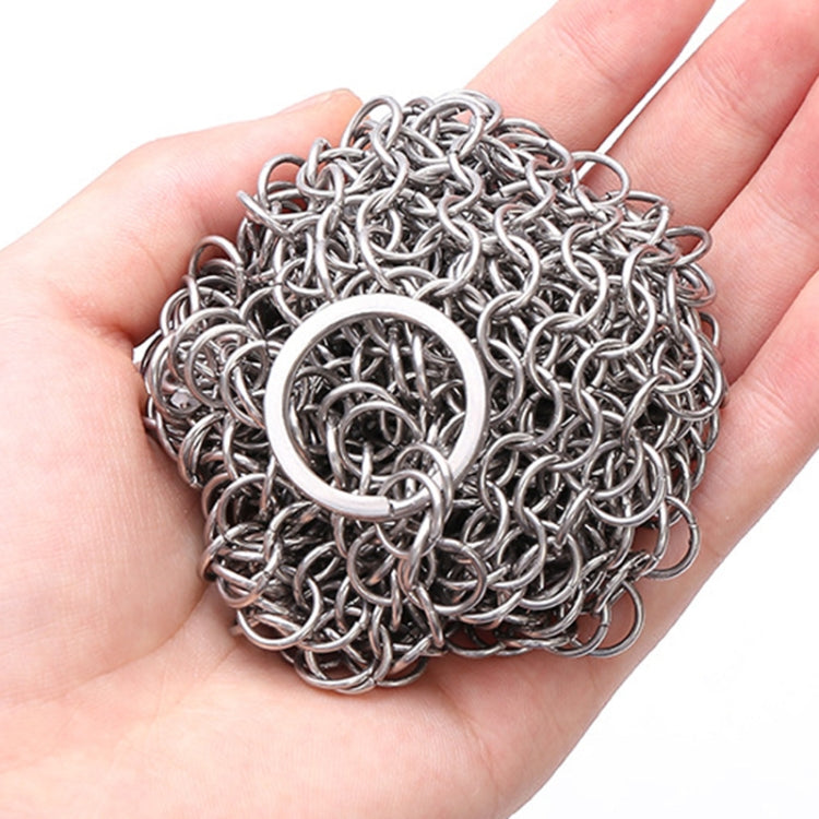 Stainless Steel Round Iron Cleaner Pot Brush Scrubber Home Cookware Kitchen Cleaning Tool