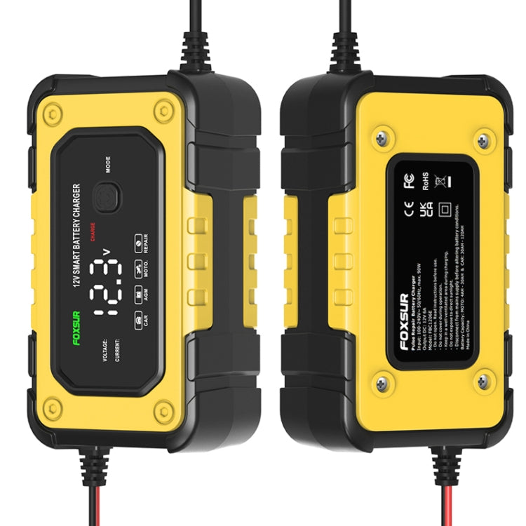 FOXSUR FBC1206E 6A 12V Car / Motorcycle Smart Battery Charger