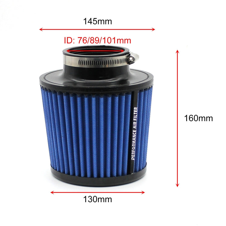XH-UN077-079 Car High Flow Cold Cone Engine Air Intake Filter