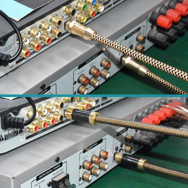 EMK Gold-plated TV Digital Audio Optical Fiber Connecting Cable