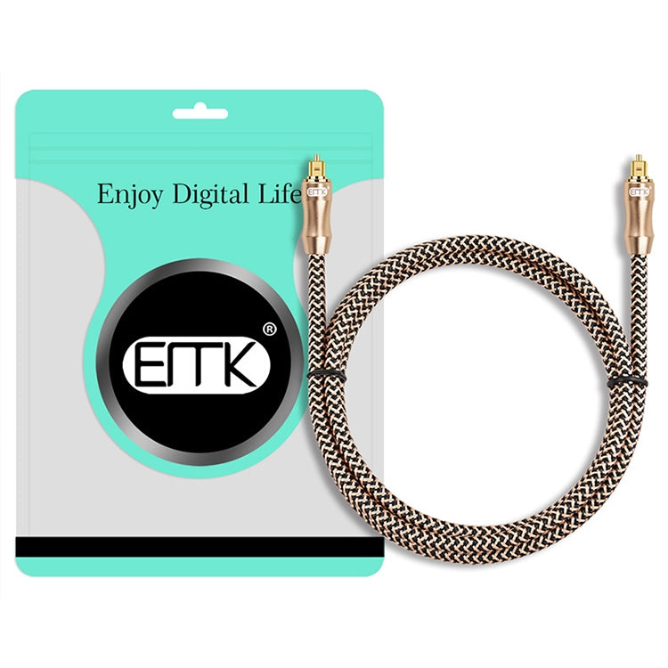 EMK Gold-plated TV Digital Audio Optical Fiber Connecting Cable