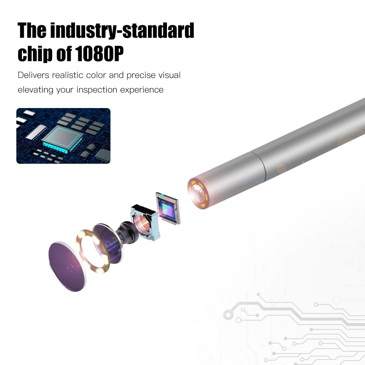 P40 3.9mm Red HD Waterproof Portable Integrated Hand-held Vertical Screen Industry Endoscope