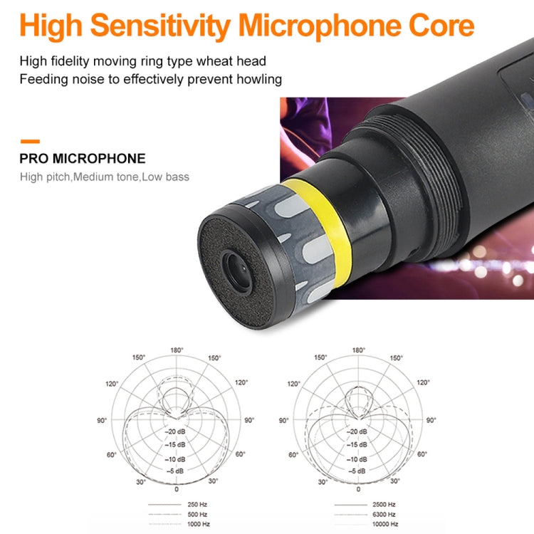 XTUGA S400 Professional 4-Channel UHF Wireless Microphone System with 4 Handheld Microphone