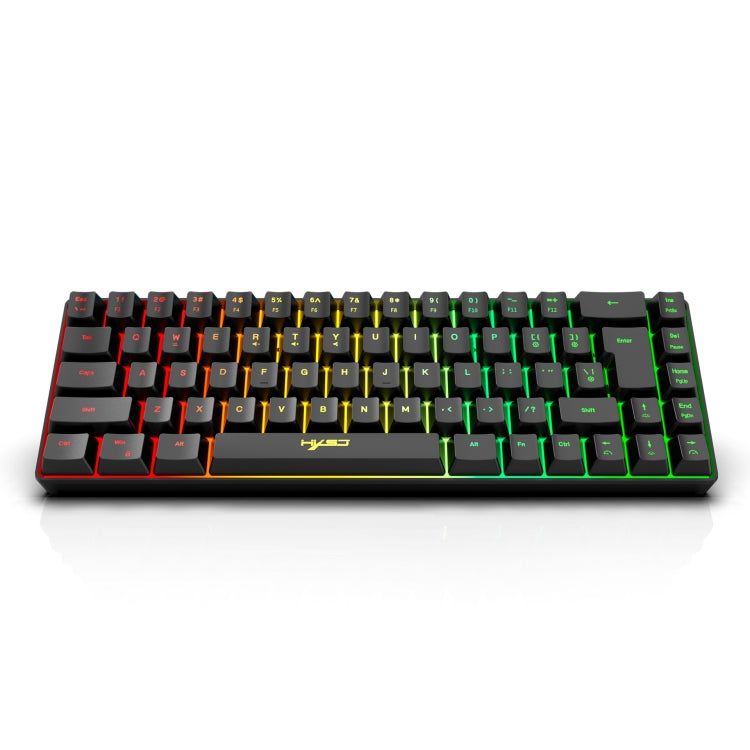 HXSJ V200 Wired RGB Backlit Mechanical Keyboard 68 Key Caps, Cable Length: 1.7m