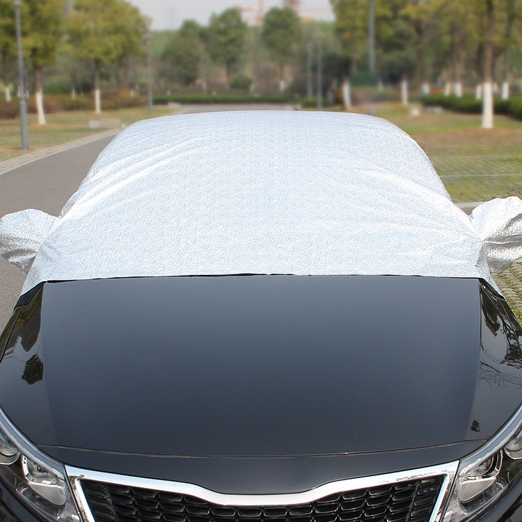 Car Half-cover Car Clothing Sunscreen Heat Insulation Sun Nisor, Aluminum Foil