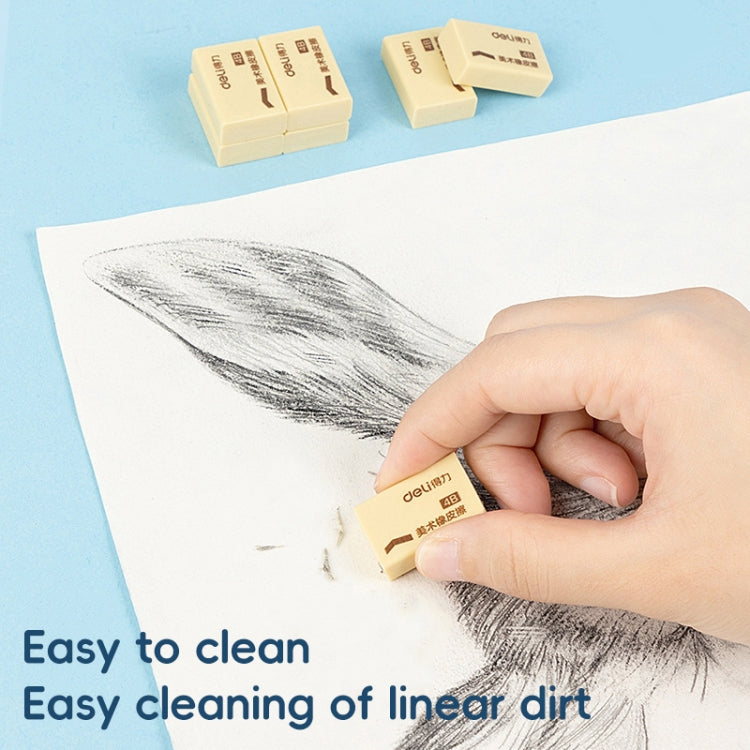 Deli 7534 Eraser Stationery Exam Sketch 4B Small Art Eraser