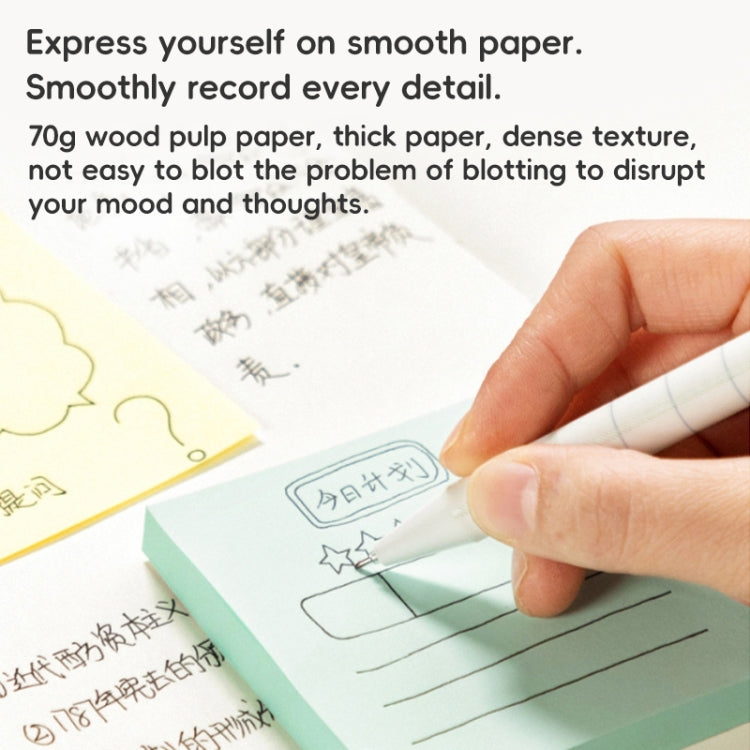 Deli 7156 Sticky Notes Colorful Note Label Paper, Specification: 100 Sheets