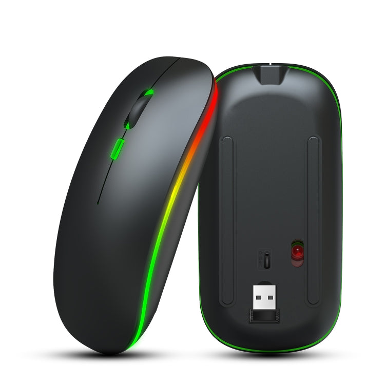 HXSJ M40 2.4GHZ 800,1200,1600dpi Third Gear Adjustment Colorful Wireless Mouse USB Rechargeable