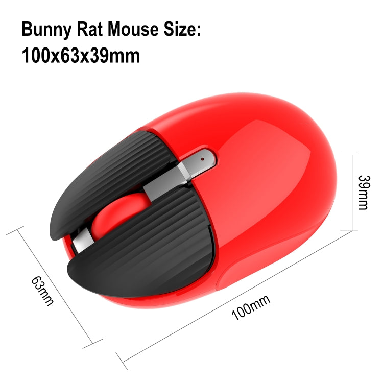 HXSJ M106 2.4GHZ 1600dpi Single-mode Wireless Mouse USB Rechargeable
