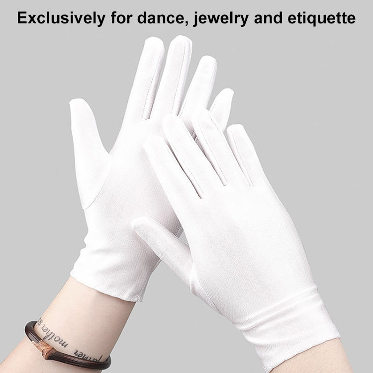 Labor Protection White Anti-sweat Cloth Thickened Gloves