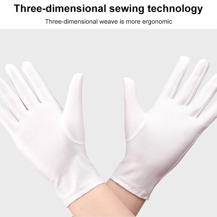 Labor Protection White Anti-sweat Cloth Thickened Gloves