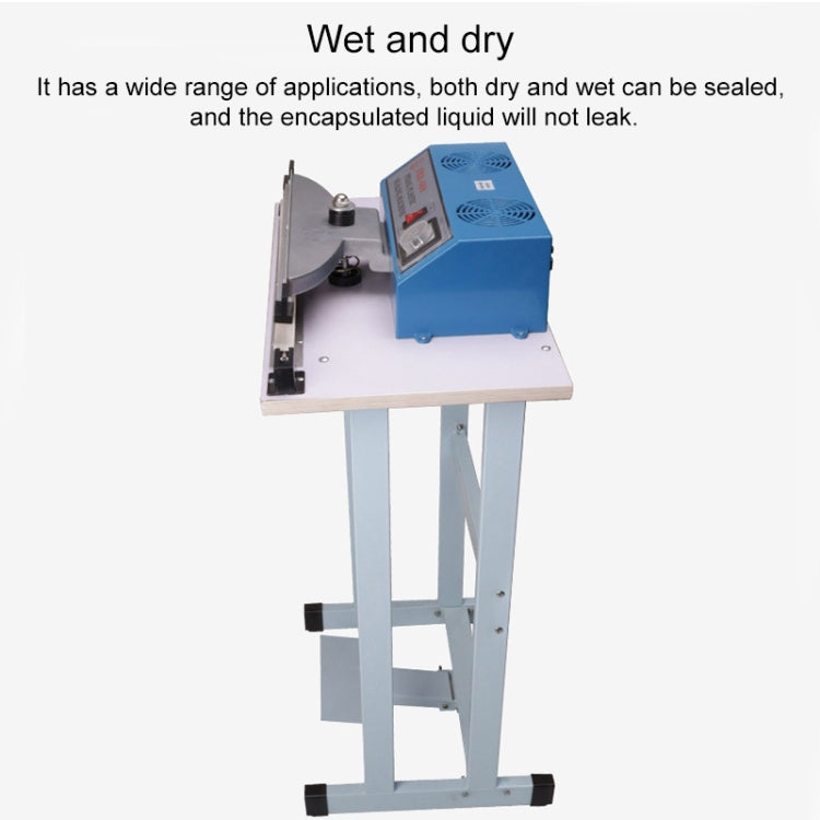 Pedal Type Sealing Machine Heat Shrinkable Film Cutting Machine Plastic Bag Sealer, EU Plug