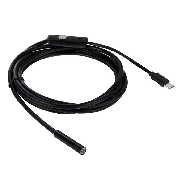 AN97 Waterproof Micro USB Endoscope Hard Tube Inspection Camera for Parts of OTG Function Android Mobile Phone, with 6 LEDs