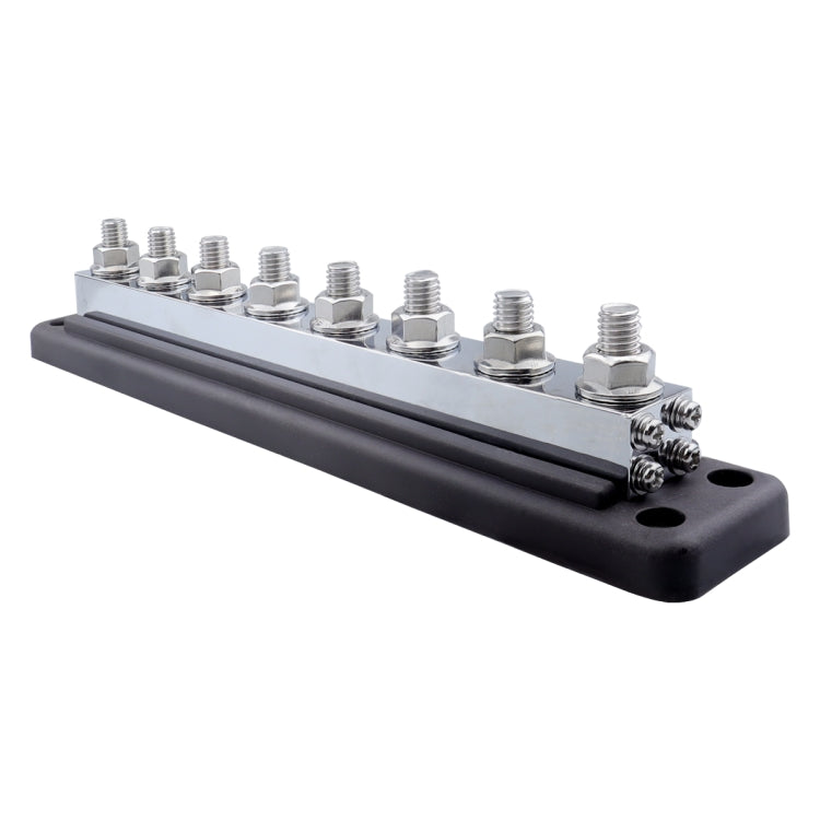 RV 600A High Current busbar 8-way Straight M10 Wiring Studs