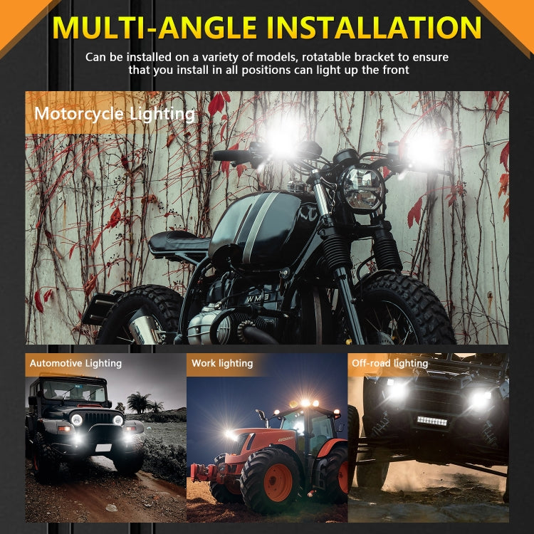 S19 IP68 Waterproof Motorcycle Spotlight