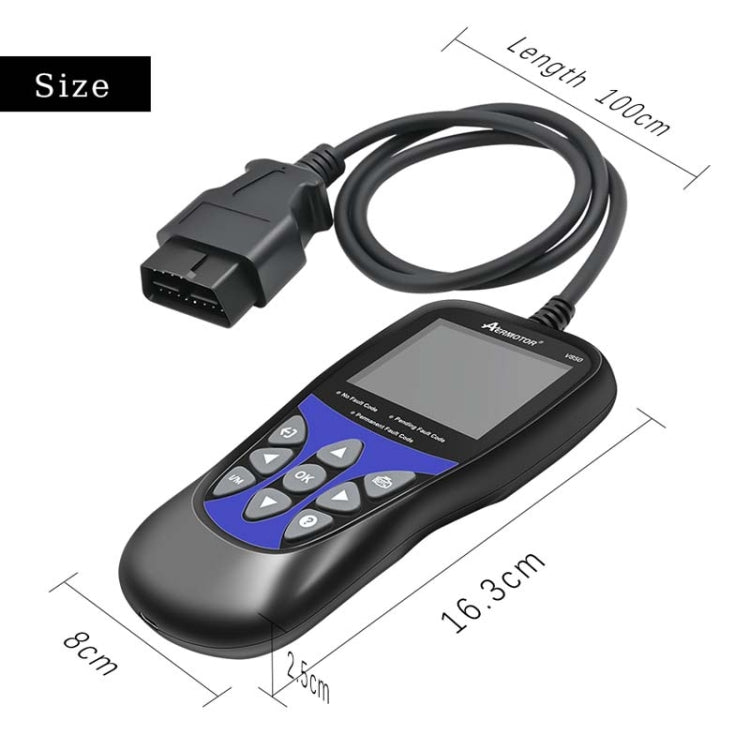 AERMOTOR V850 Car OBD2 Code Reader Diagnostic Scan Tool