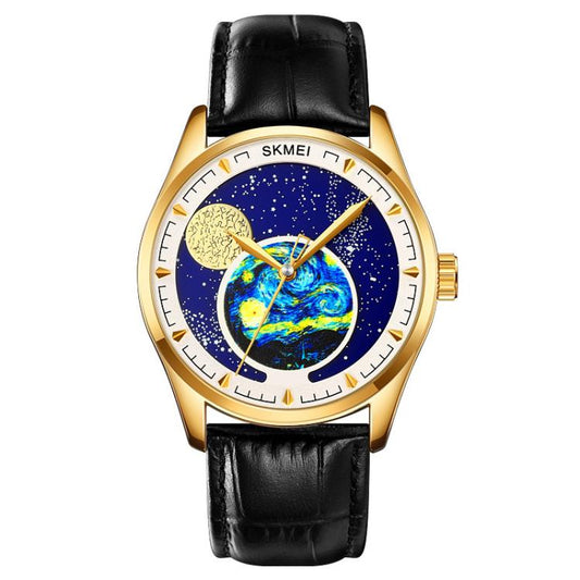 SKMEI 2115 Multifunctional Men Outdoor 30M Waterproof Moon Phase Quartz Watch