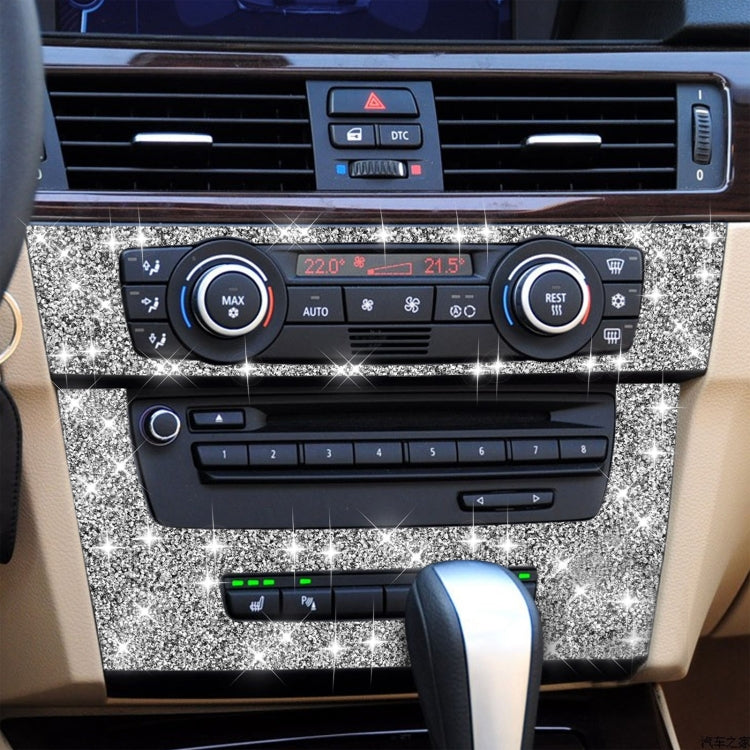 For BMW 3 Series E90 / E92 2005-2012 Car Aircondition CD Control Panel Premium Diamond Decorative Sticker